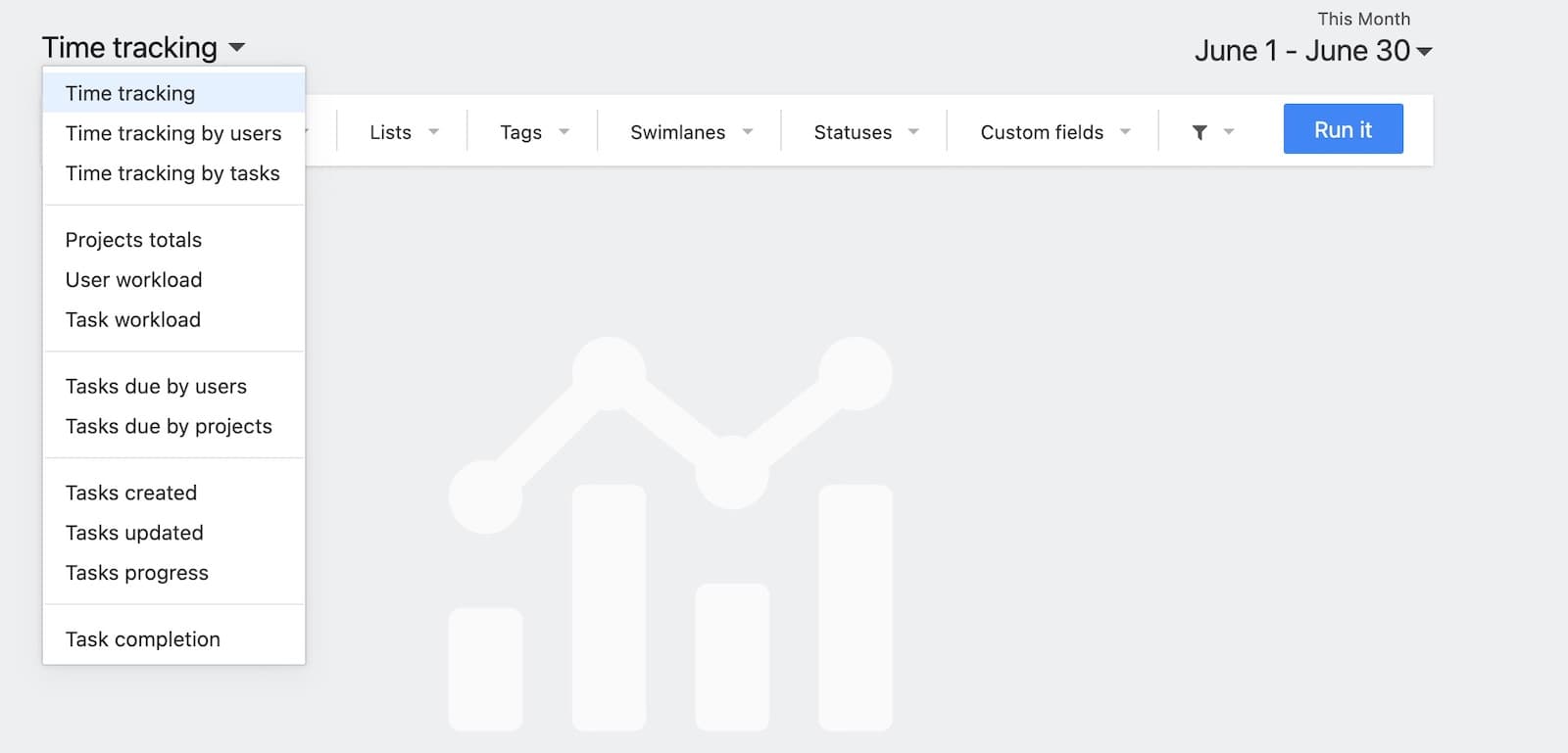 Time tracking reports